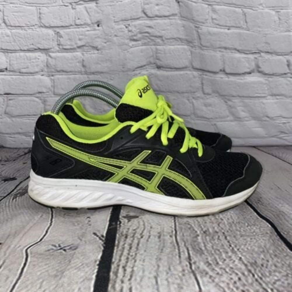 Asics - Jolt 2 GS Black/Neon Yellow Running Shoes - Youth 7 - 1014A035